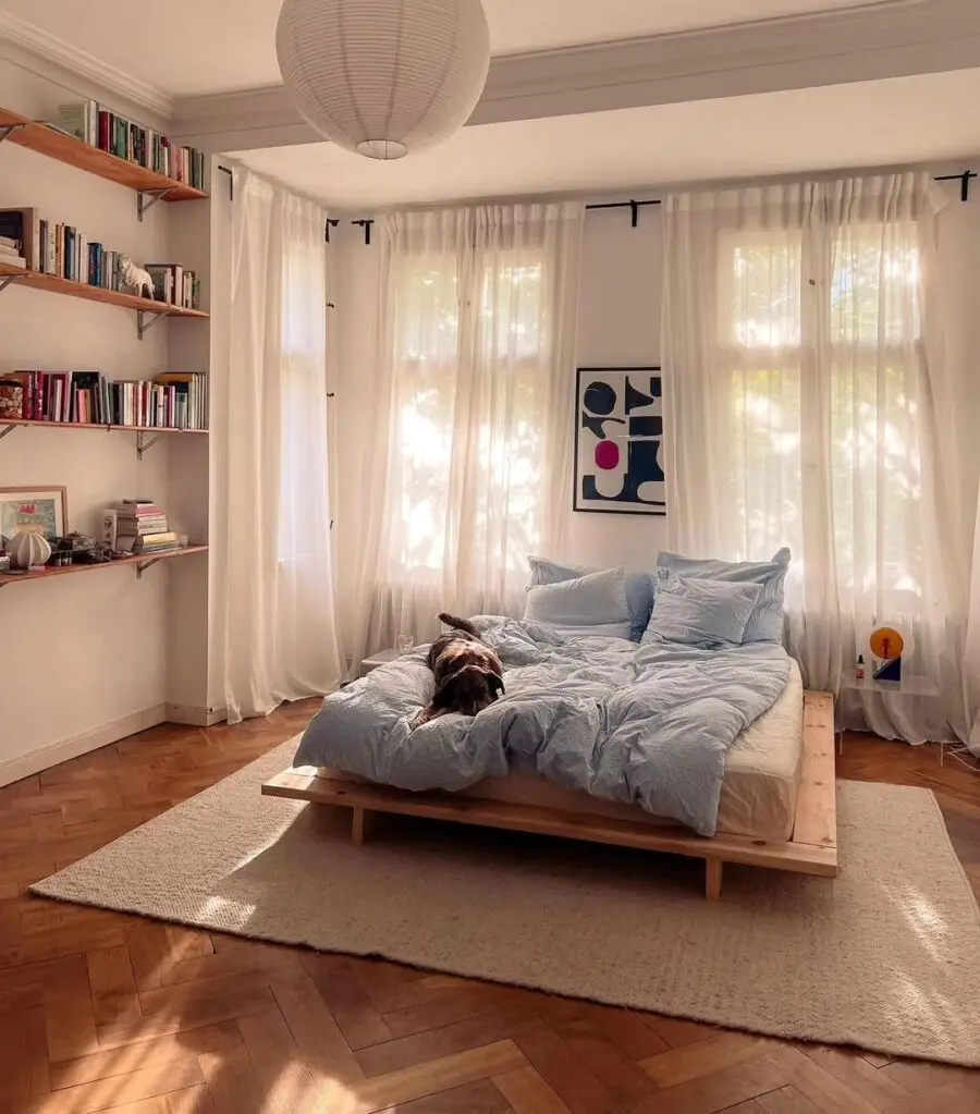 Cozy Minimalist Bedroom with Natural Light