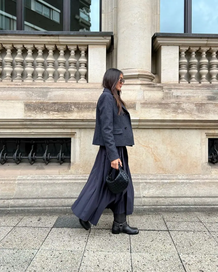 Chic biker boots elevate street style vibes