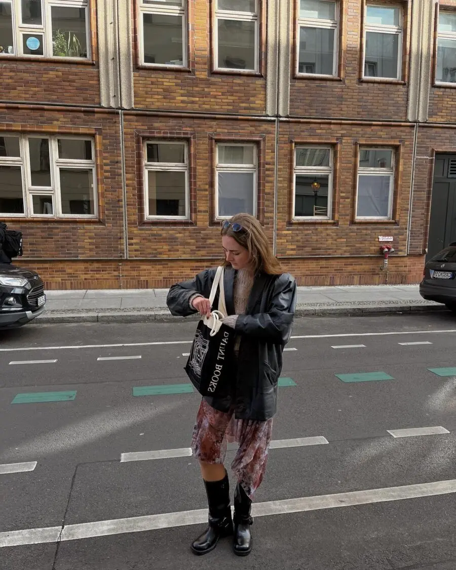 Chic Street Style with Biker Boots