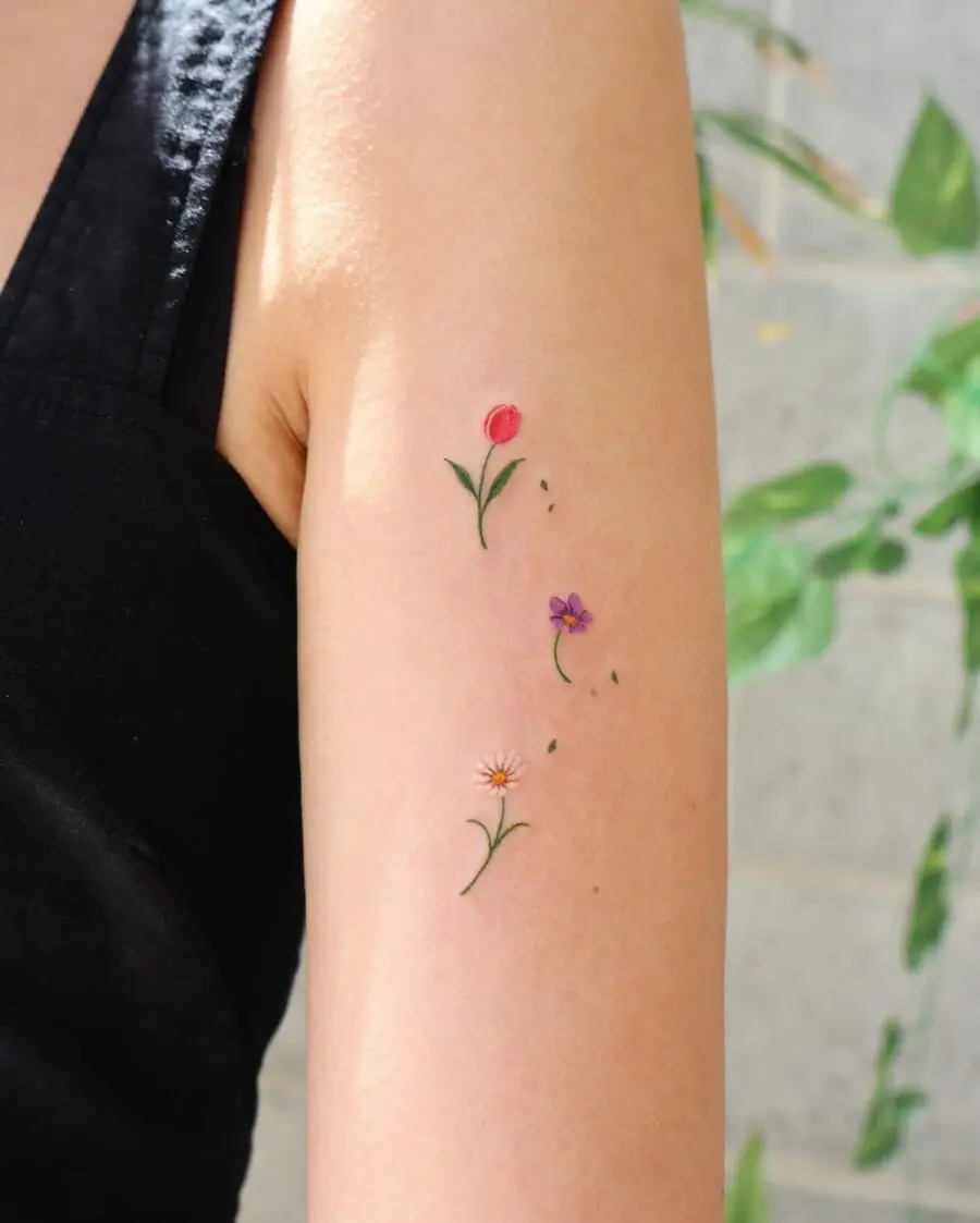 Charming Birth Flower Tattoos for Nature Lovers
