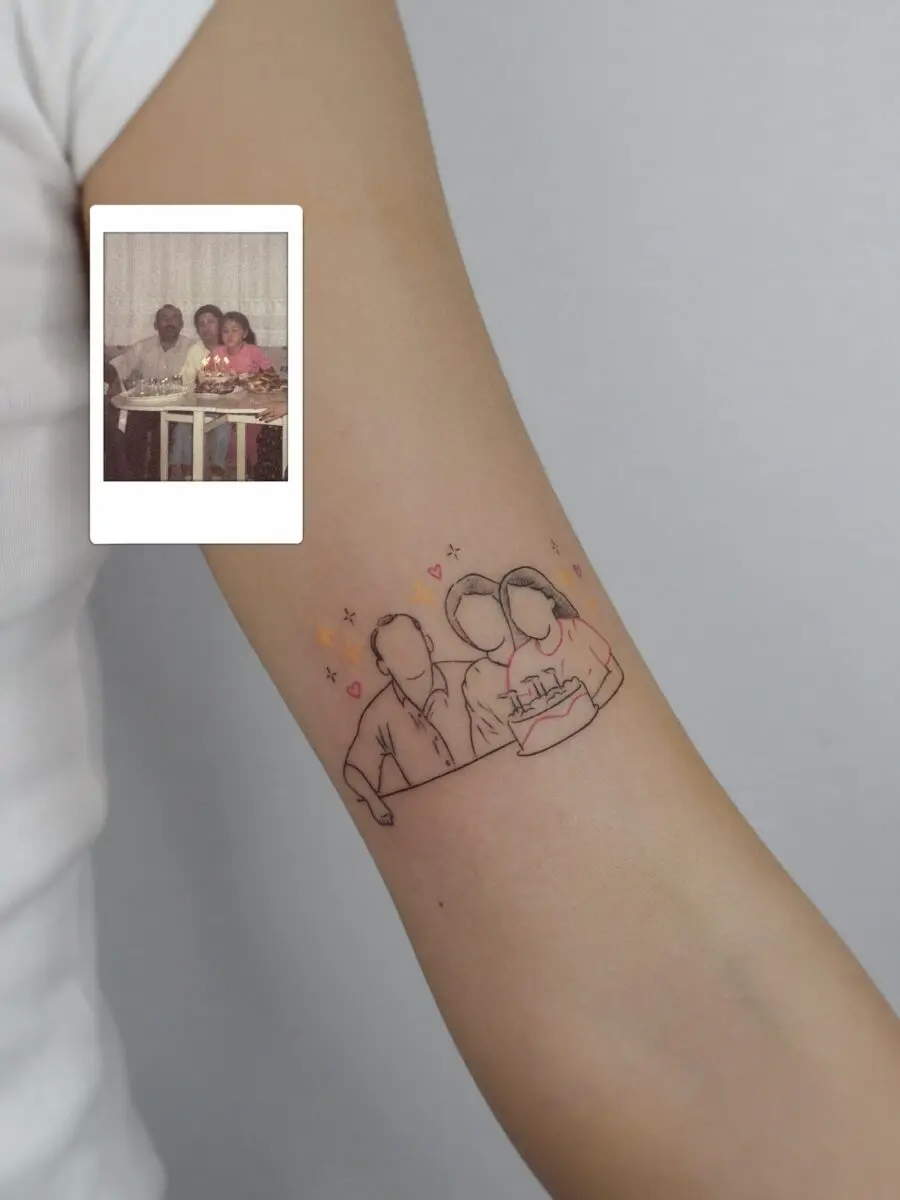 Meaningful birthday tattoo celebrates family connections