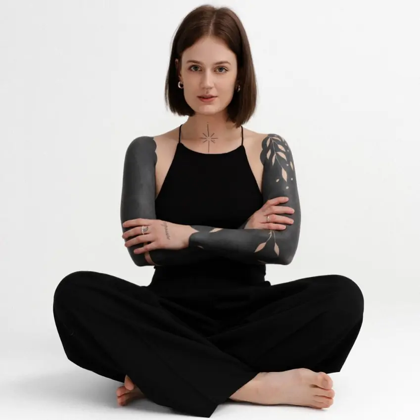 Captivating black sleeve tattoo designs on display