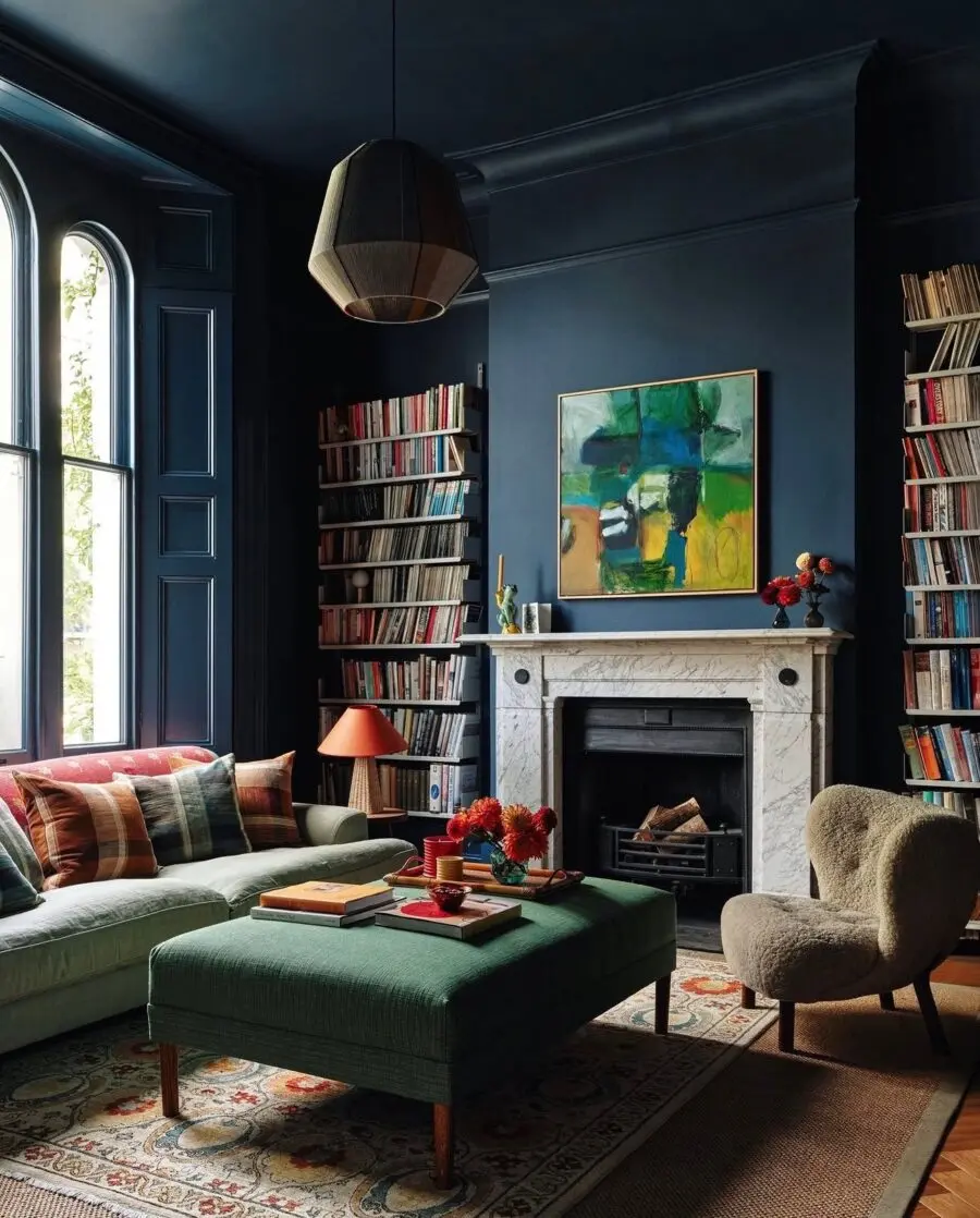 Stylish blue-toned living room decor ideas