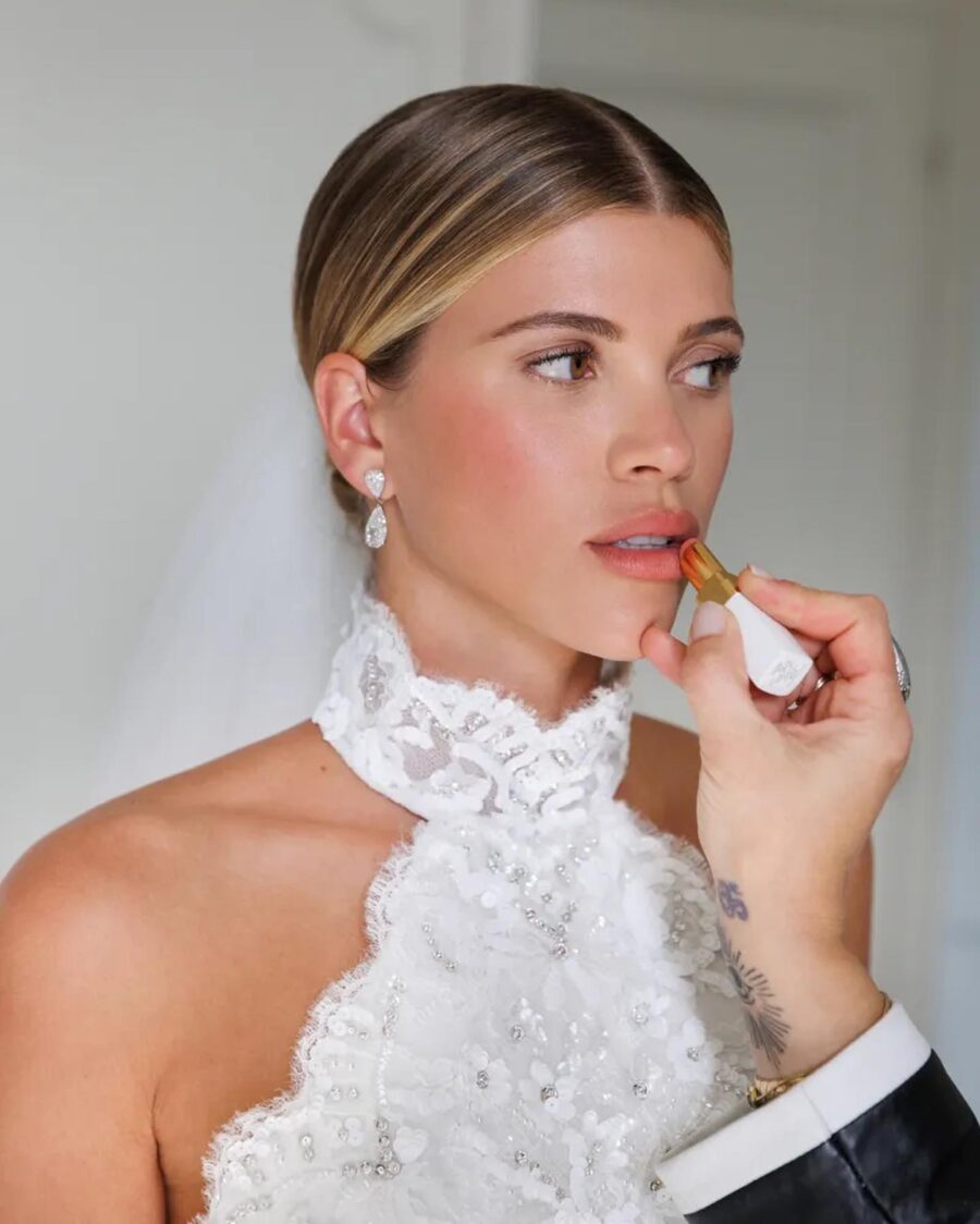 Elegant bridal makeup application for special occasions