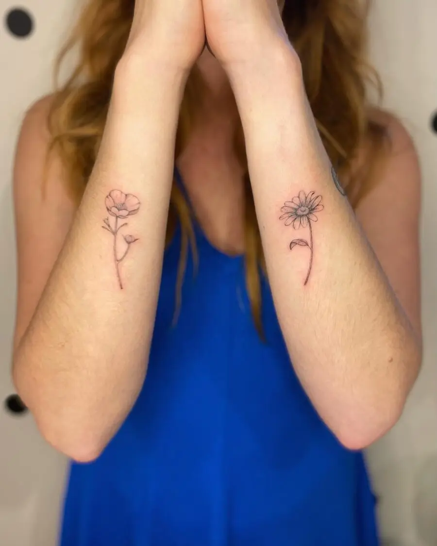 Charming buttercup flower tattoo designs showcased