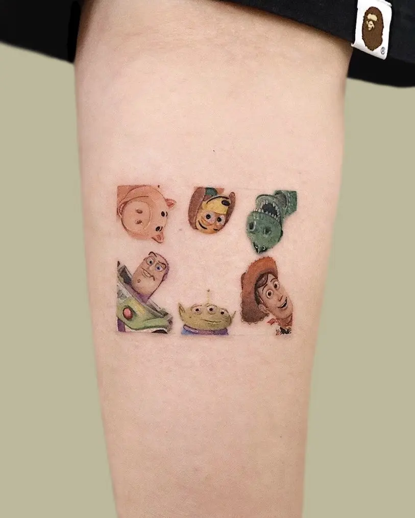 Adorable cartoon character tattoo compilation