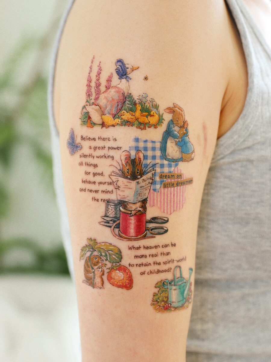 Whimsical quotes and charming characters unite