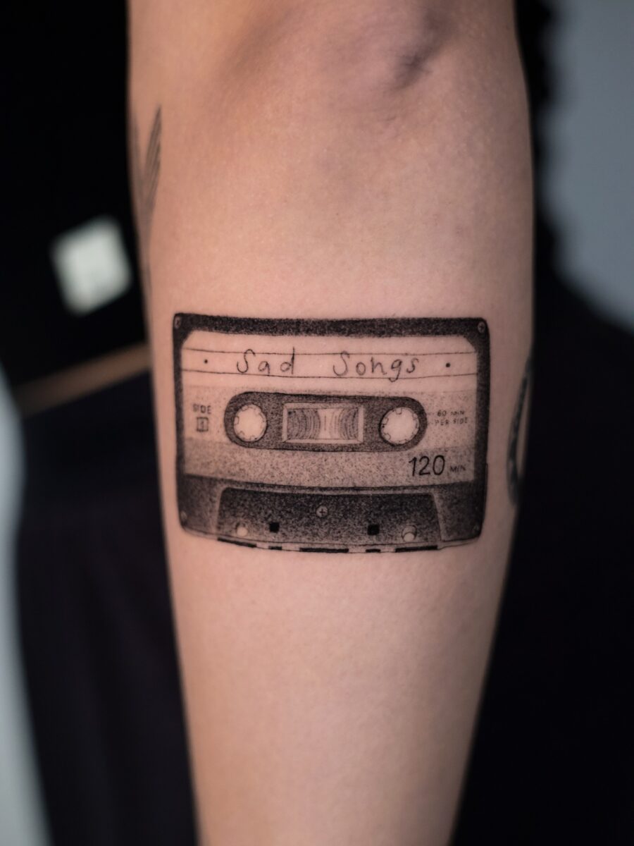 Classic Cassette Tape with Nostalgic Touch