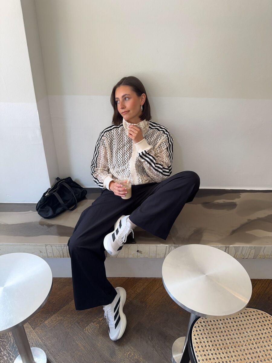 Chic Street Style with White Sneakers