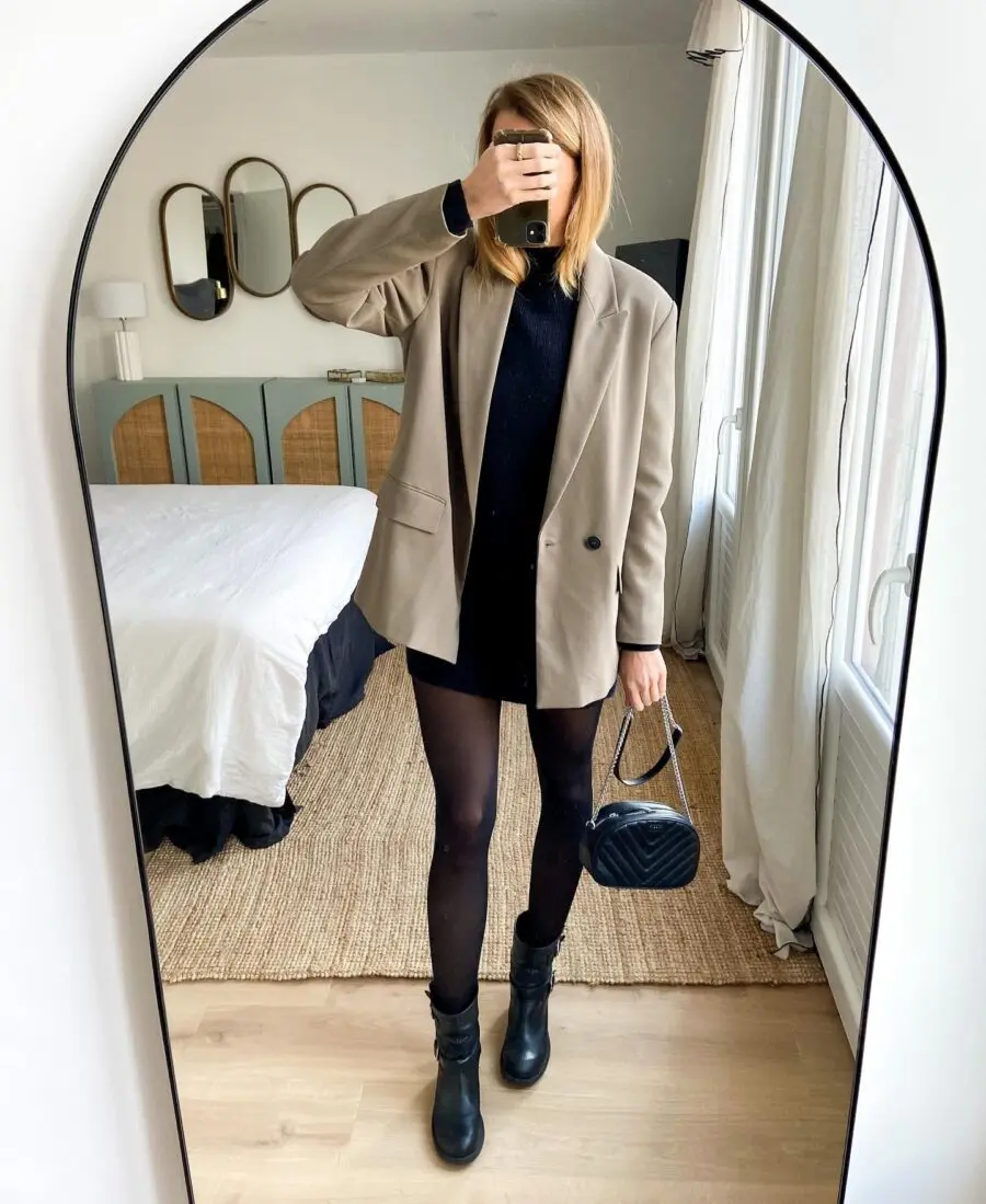 Trendy blazer dress look for modern vibes