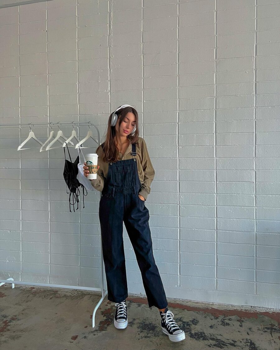 Stylish casual look with Converse sneakers