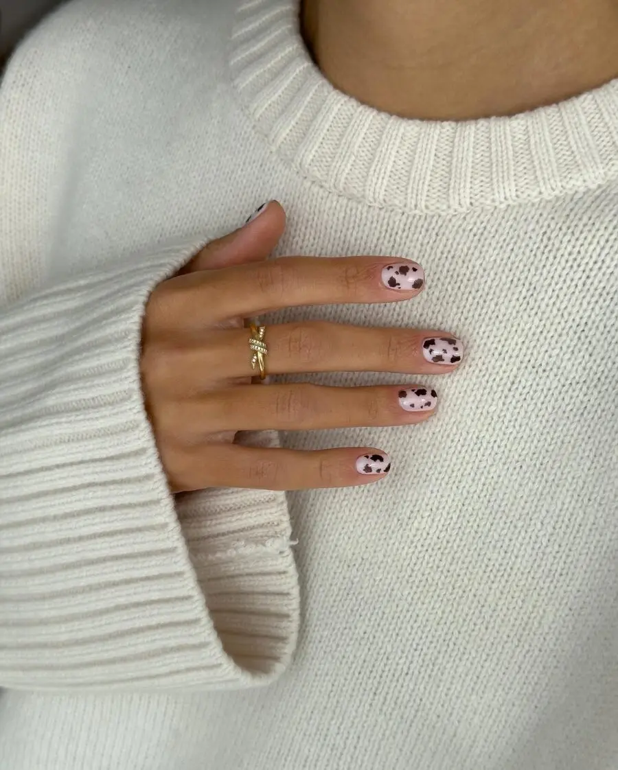 Trendy cow print nails for a chic look