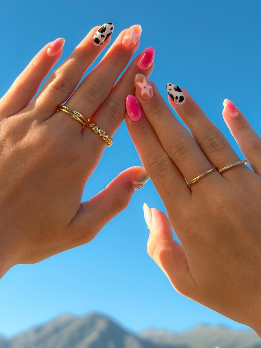 Trendy Cow Print Nails for Summer Vibes