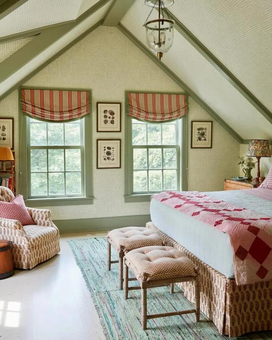 Charming Cozy Rustic Bedroom with Natural Light
