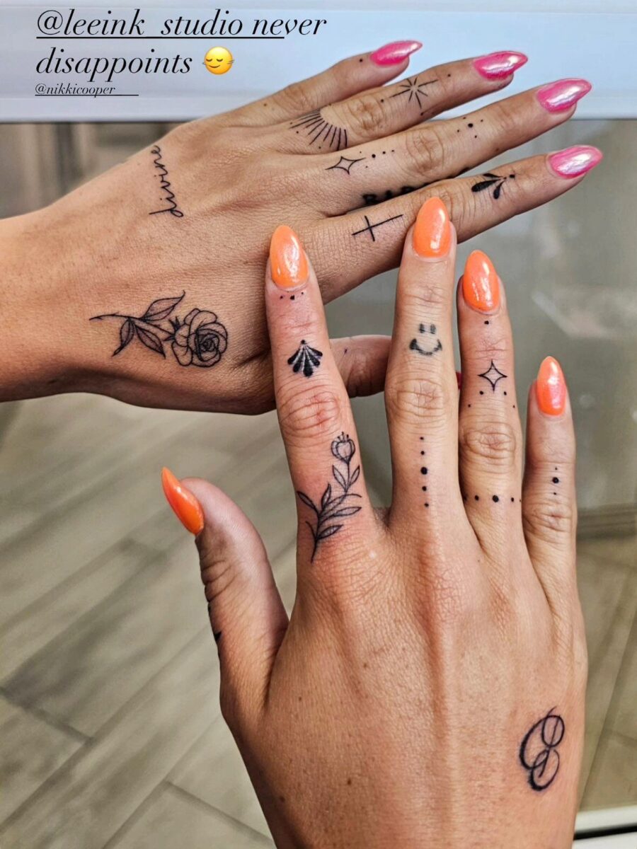 Charming Dainty Tattoos on Beautiful Hands