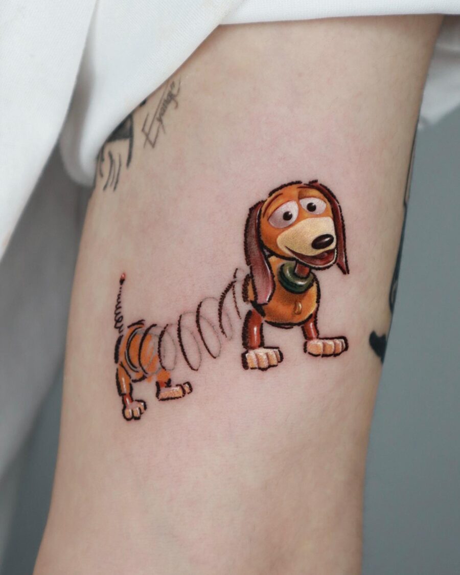 Charming Toy Story Dog Tattoo Inspiration