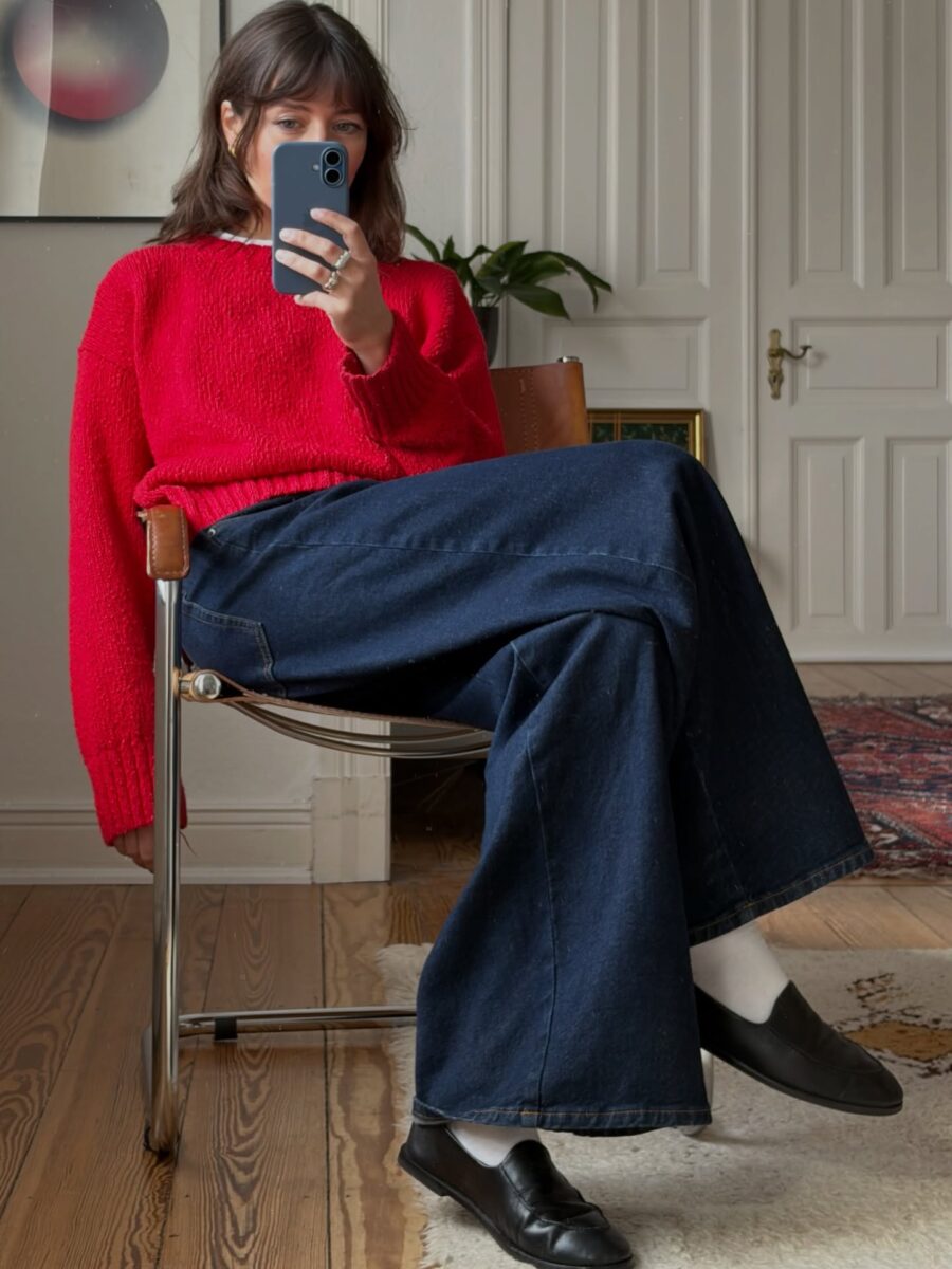 Chic Fall Look Featuring Flare Jeans