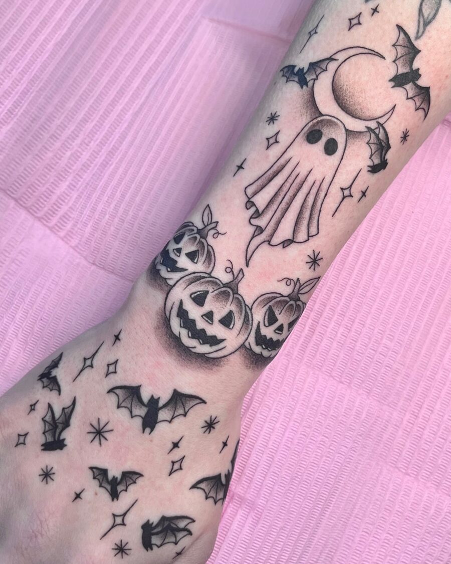 Creative Halloween tattoo designs for spooky vibes