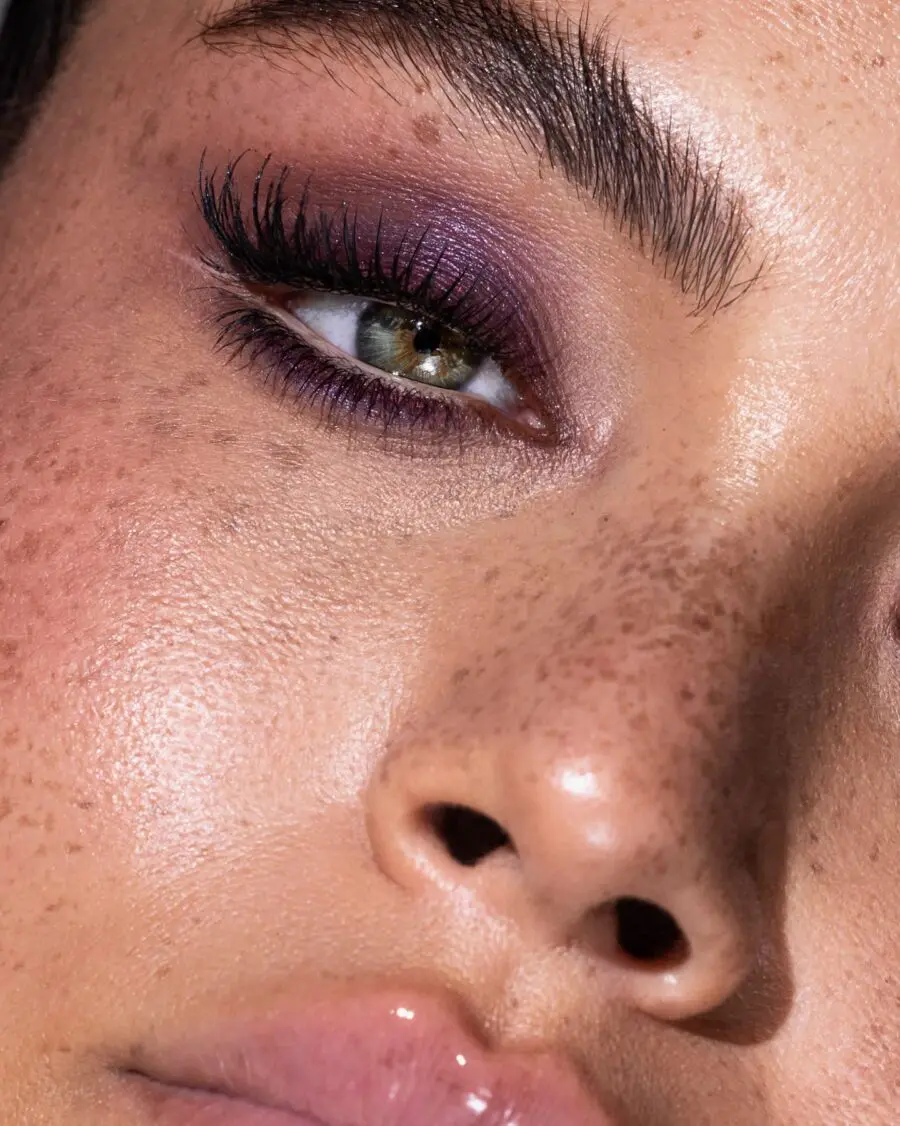 Stunning Halo Eye with Rich Purple Tones
