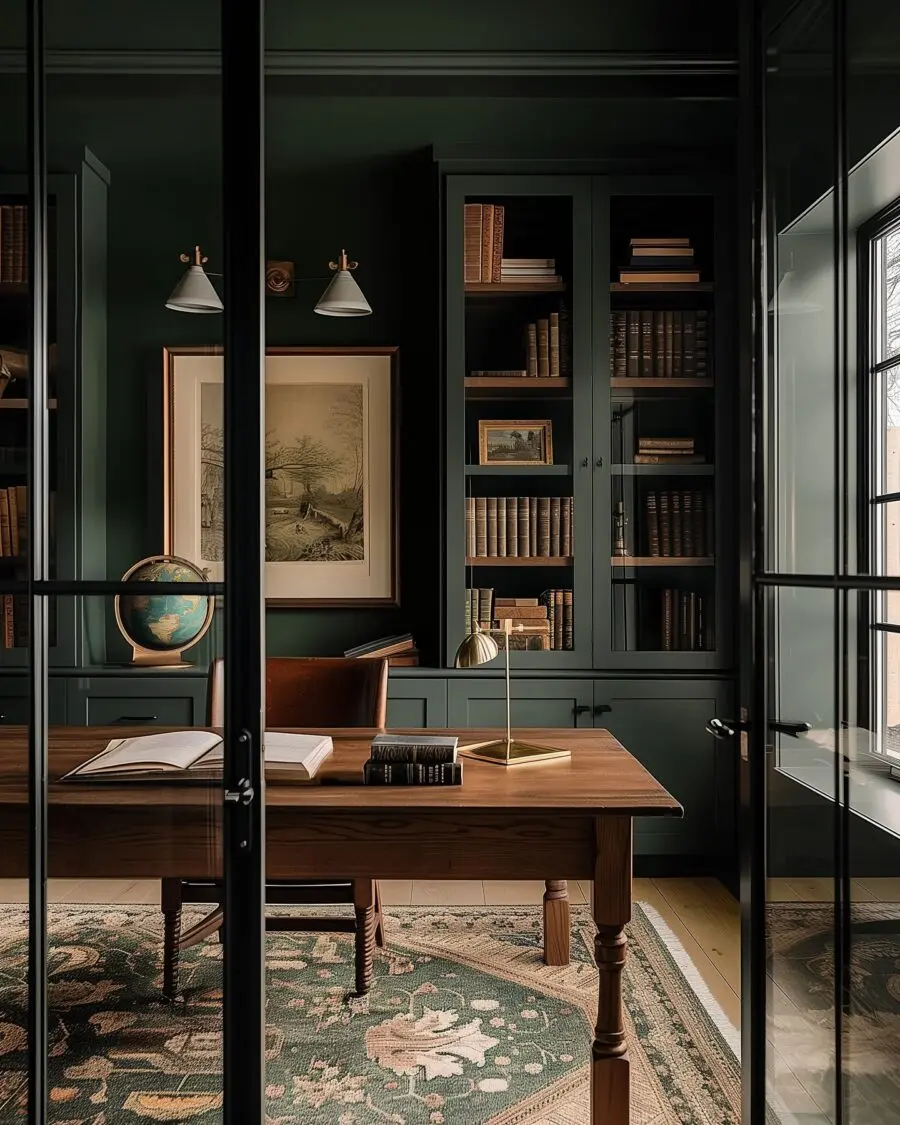 Stylish and Inviting Home Office Atmosphere