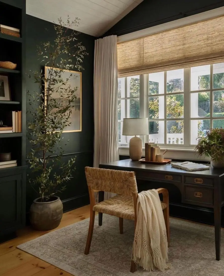 Chic and Cozy Home Office Retreat