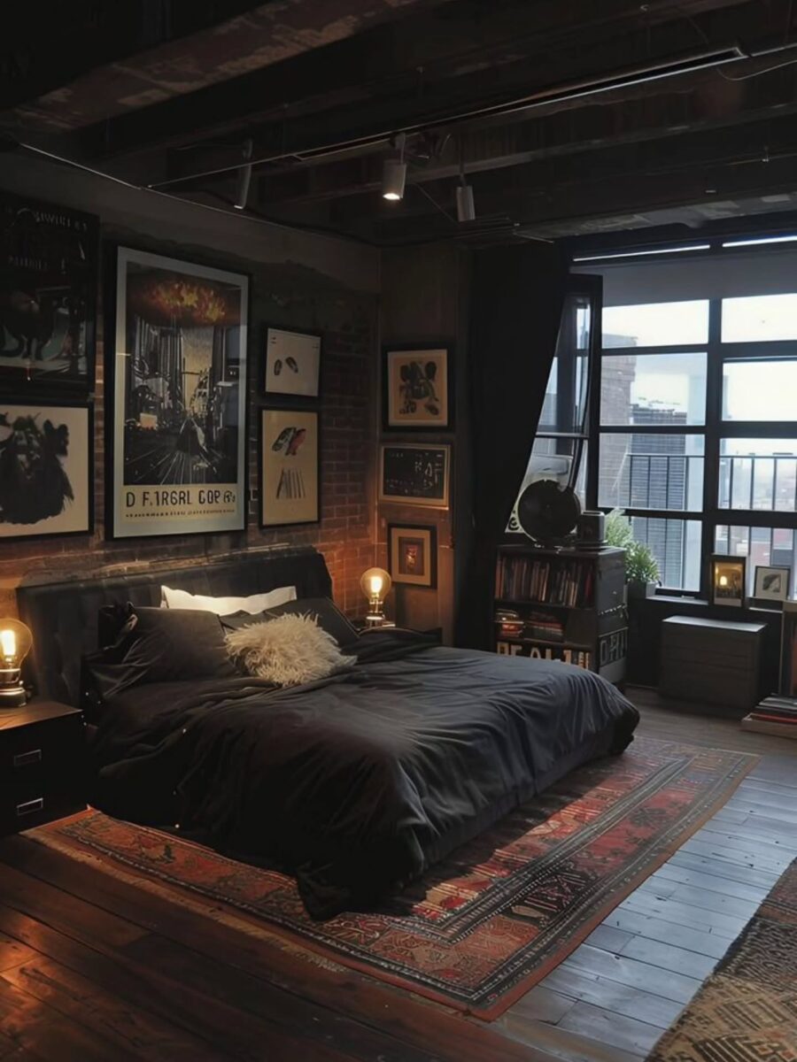 Stunning industrial-inspired bedroom decor ideas