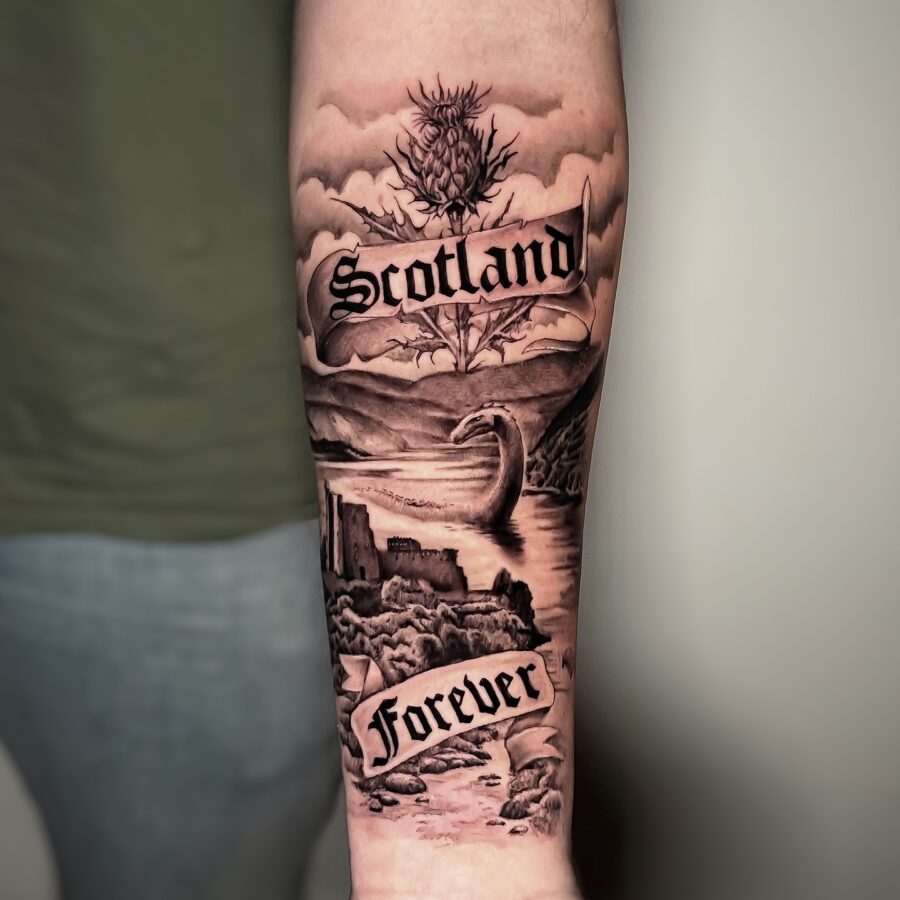 A striking tribute to Scotland's legend