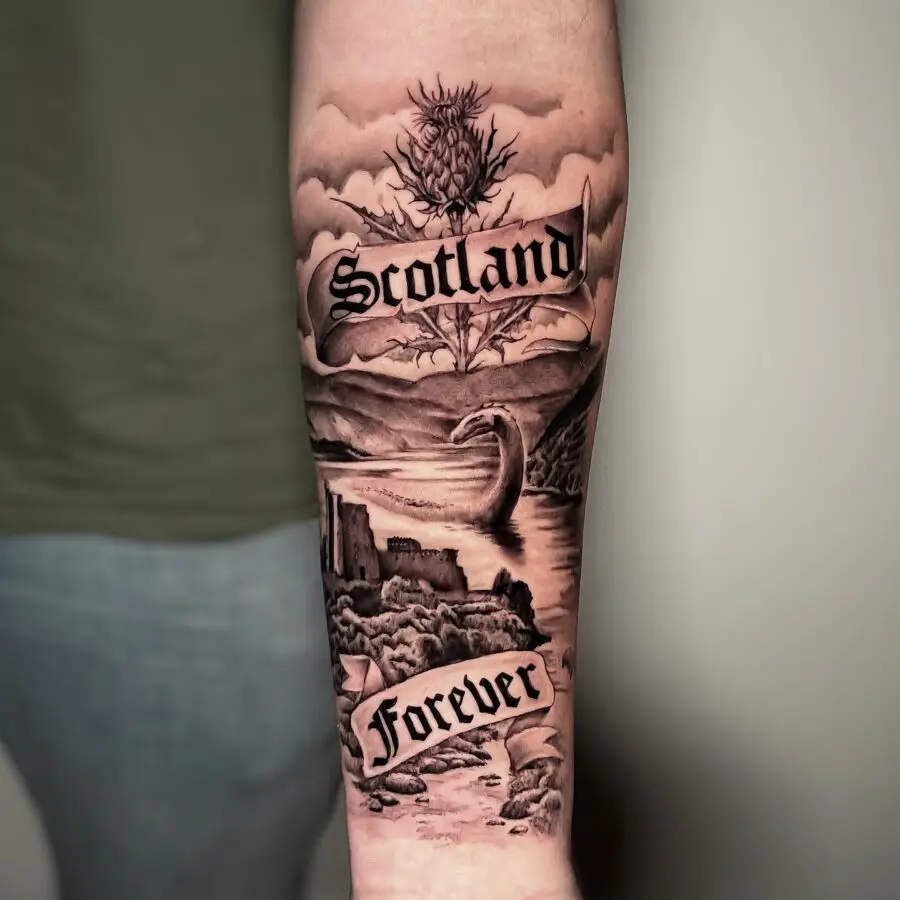 A striking tribute to Scotland's legend