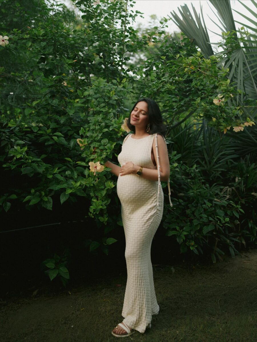 Elegant Maternity Dress Perfect for Baby Showers