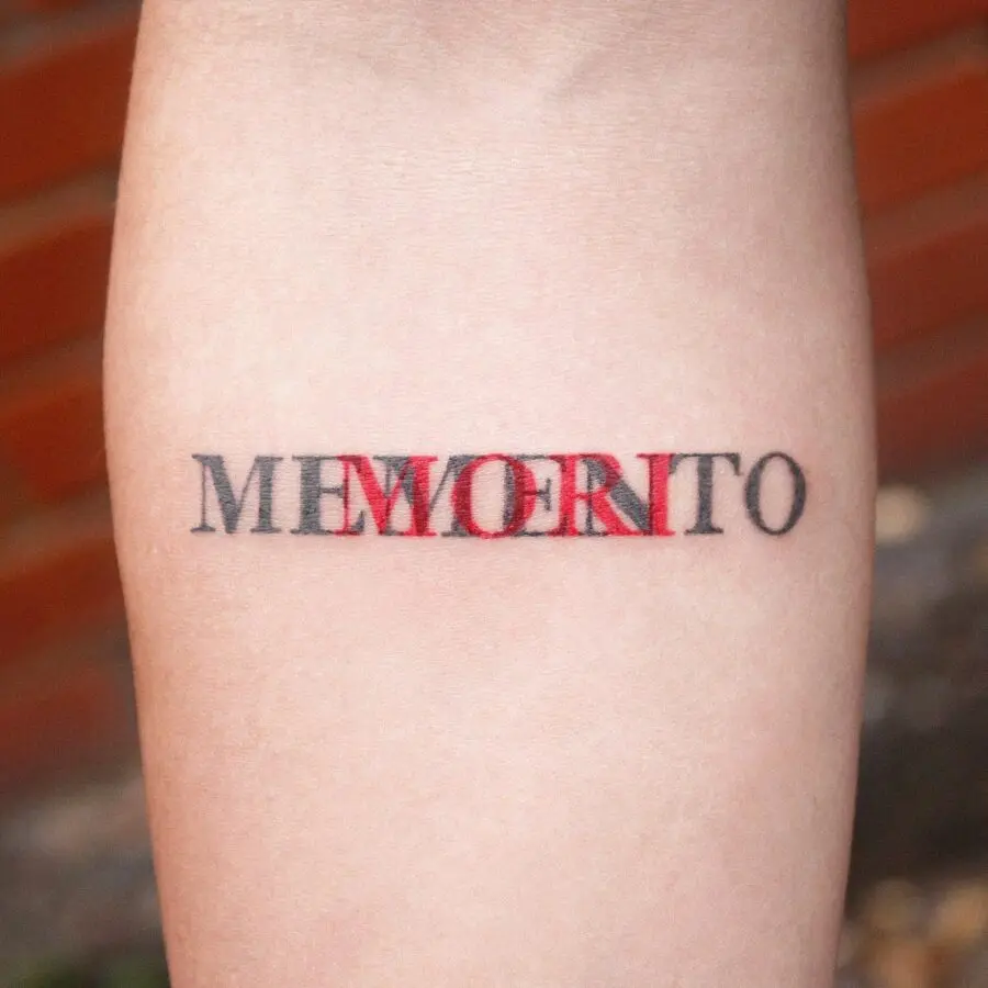 Bold tattoo capturing the essence of memory