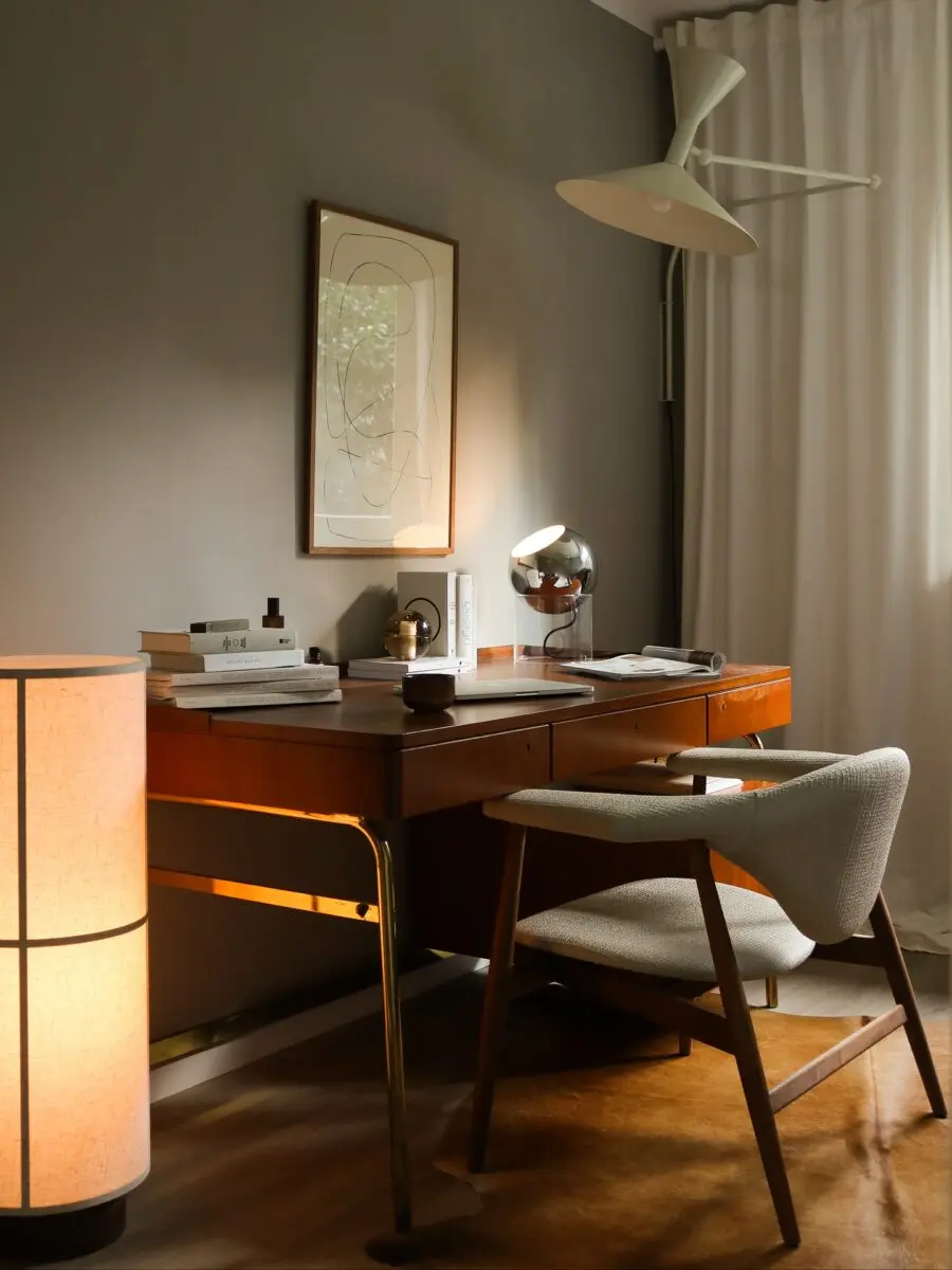 Chic Mid-Century Home Office Decor