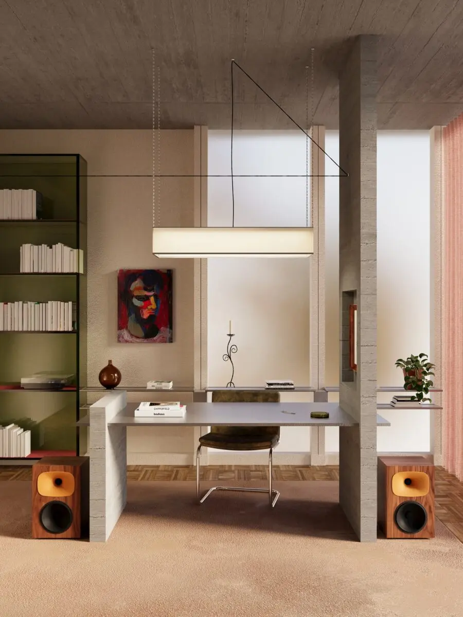 Sleek and Stylish Mid-Century Office Decor