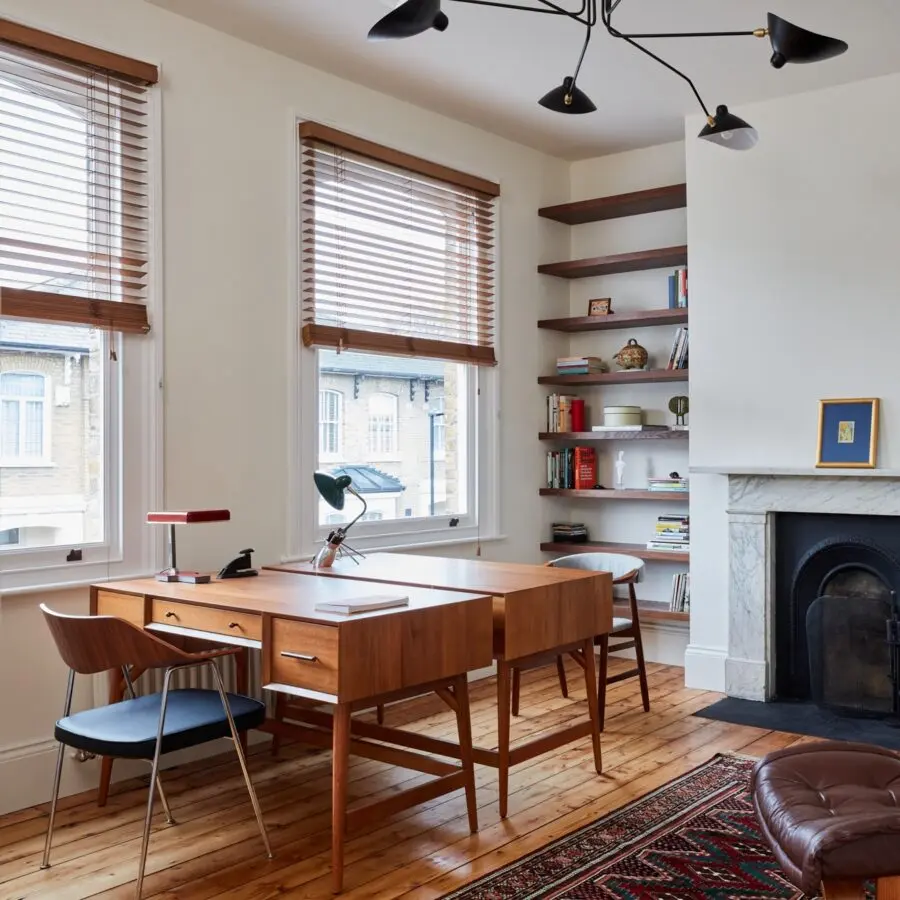 Stylish Mid-Century Home Office Vibes