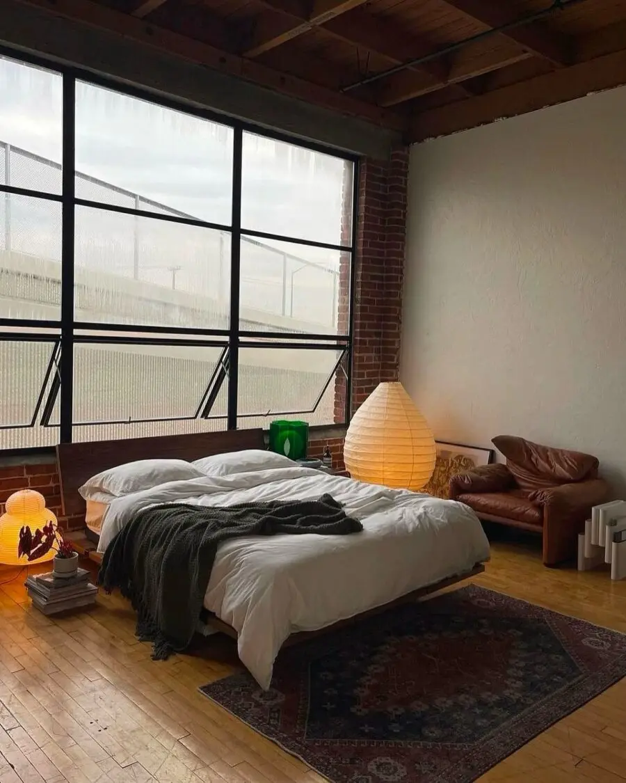 Cozy Minimalist Bedroom with Earthy Tones