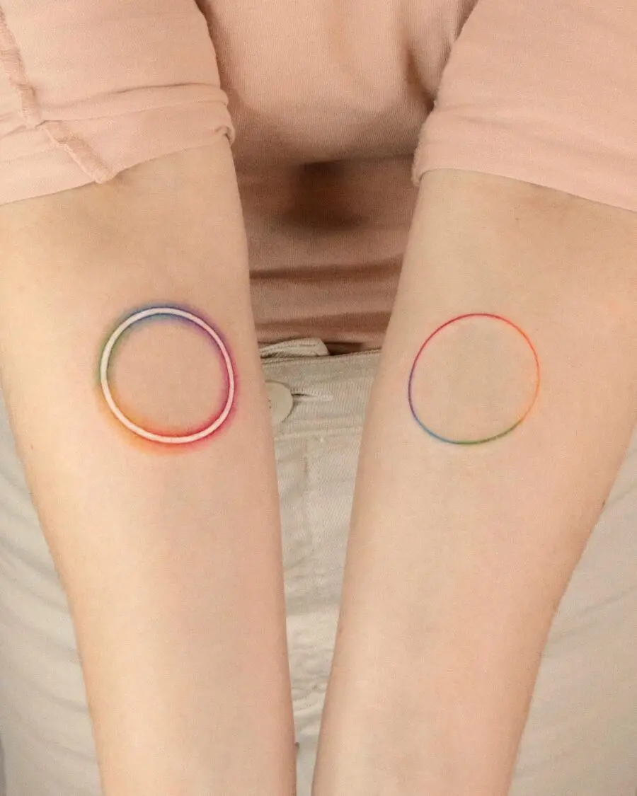 Delicate circles representing hope and love