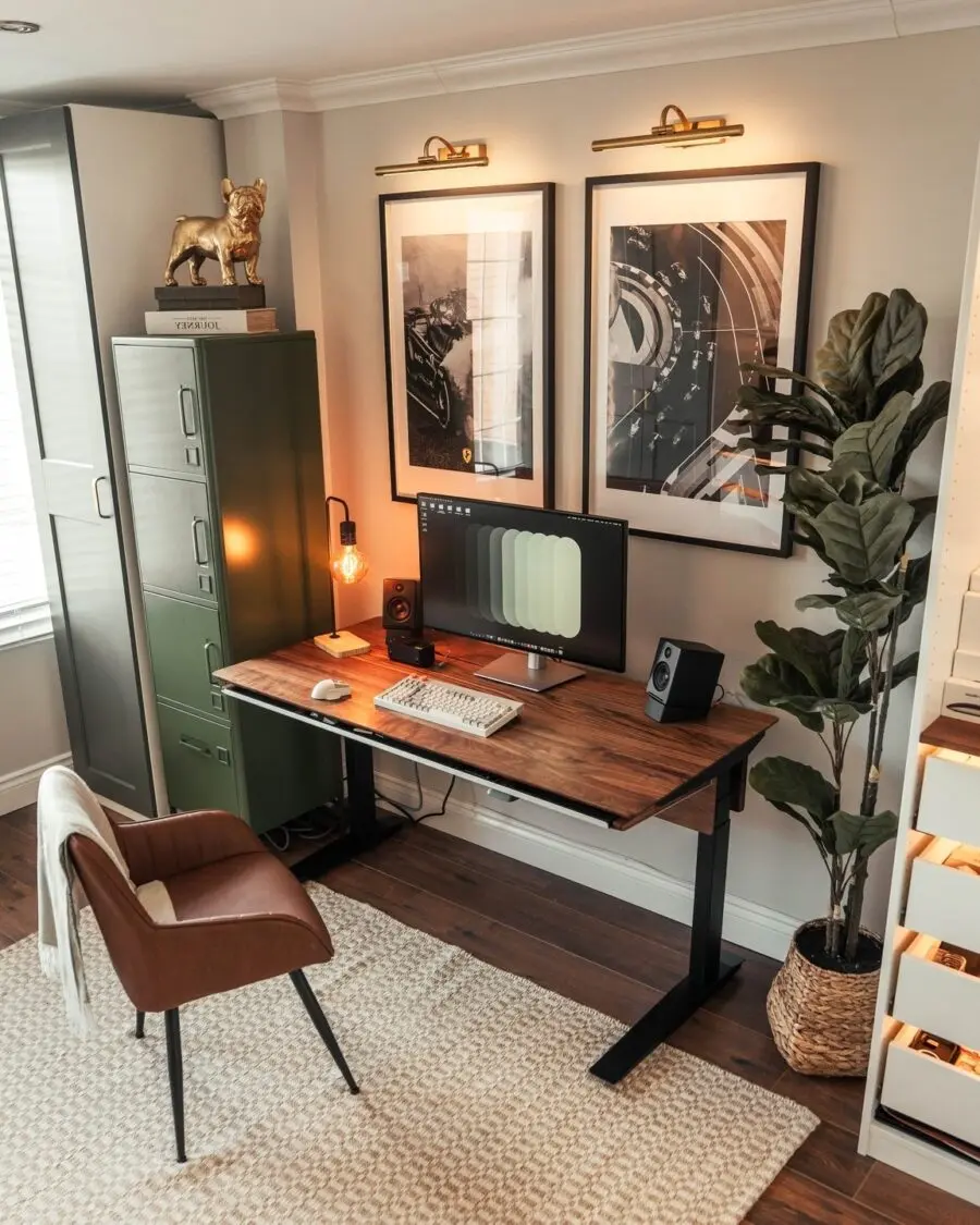 Stylish setup for a productive work environment