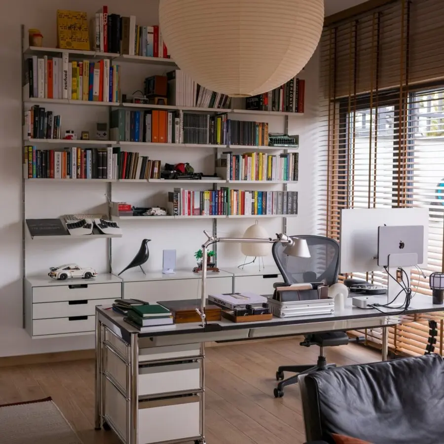 Stylish minimalism in an organized workspace