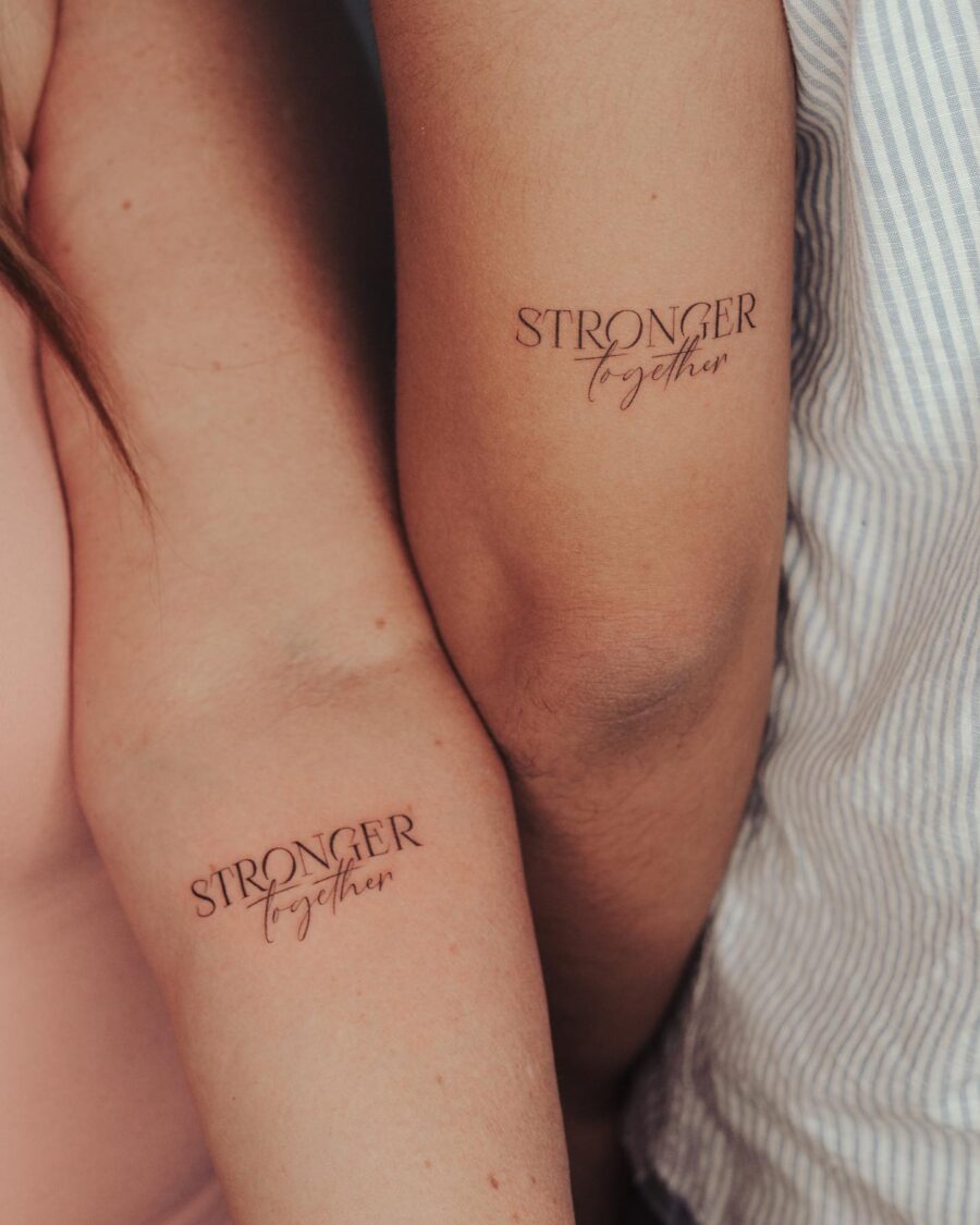 Bonding with meaningful matching tattoos