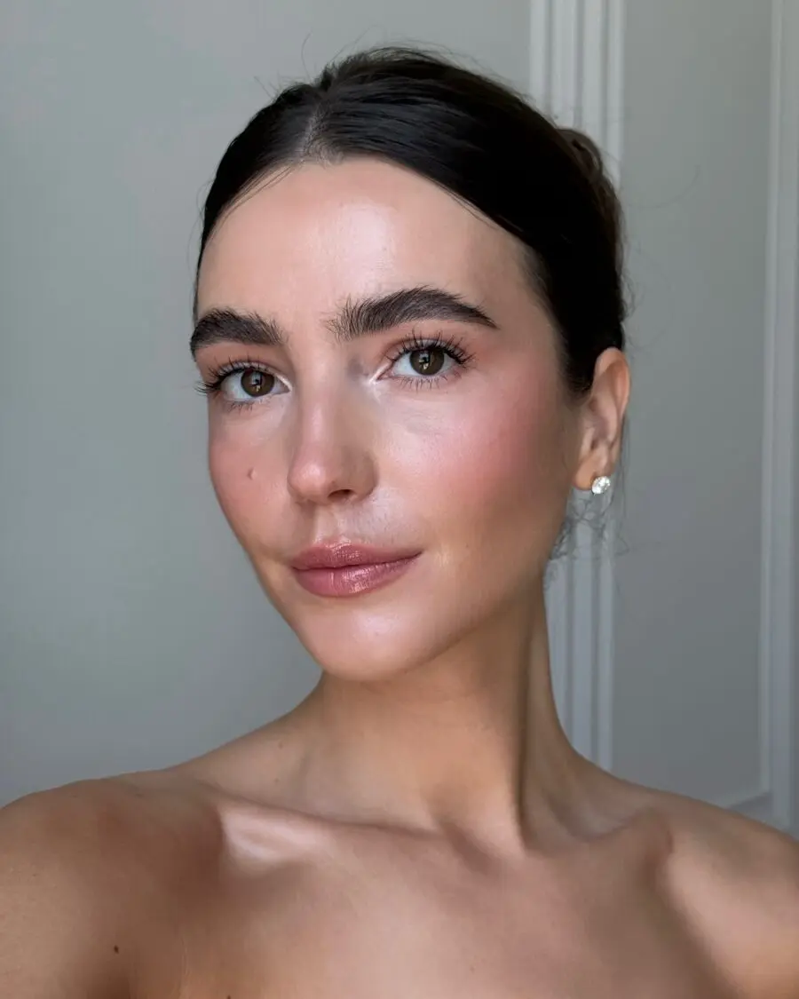 Effortless elegance with radiant skin vibes