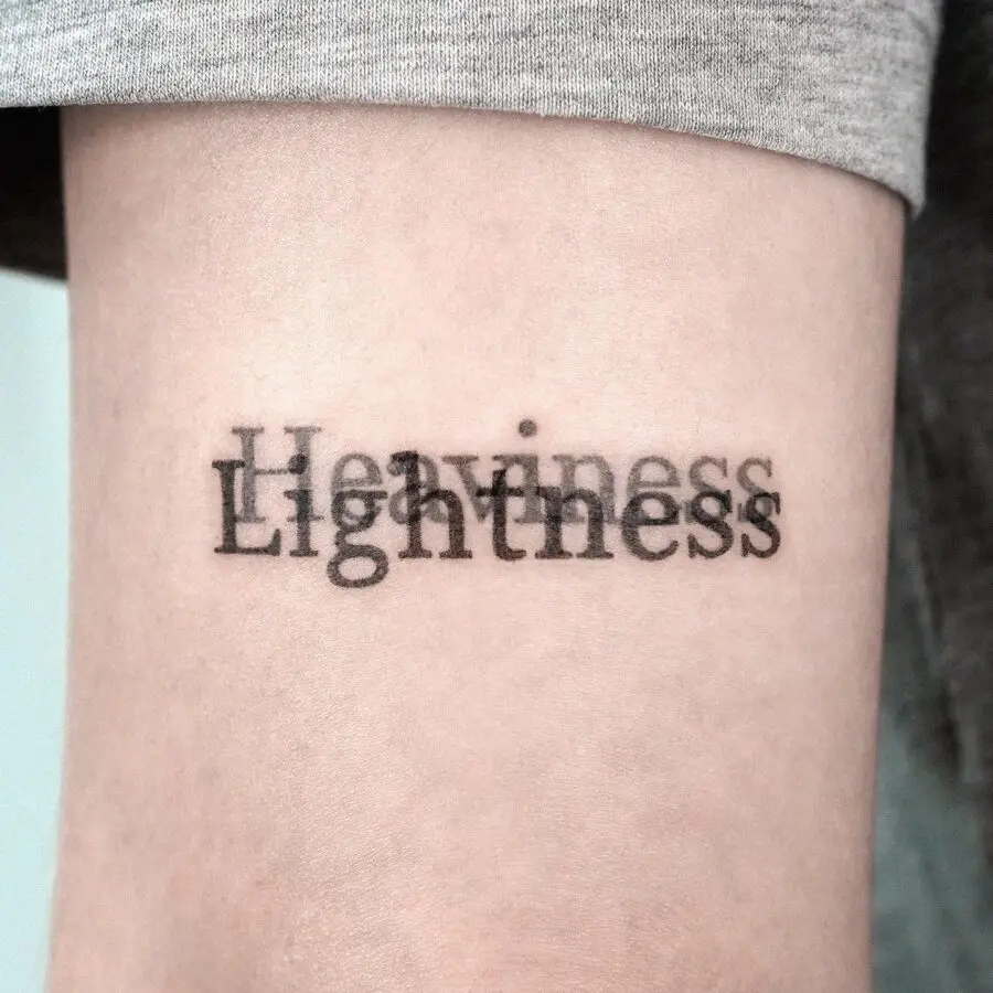 Contrasting concepts in minimalist tattoo design