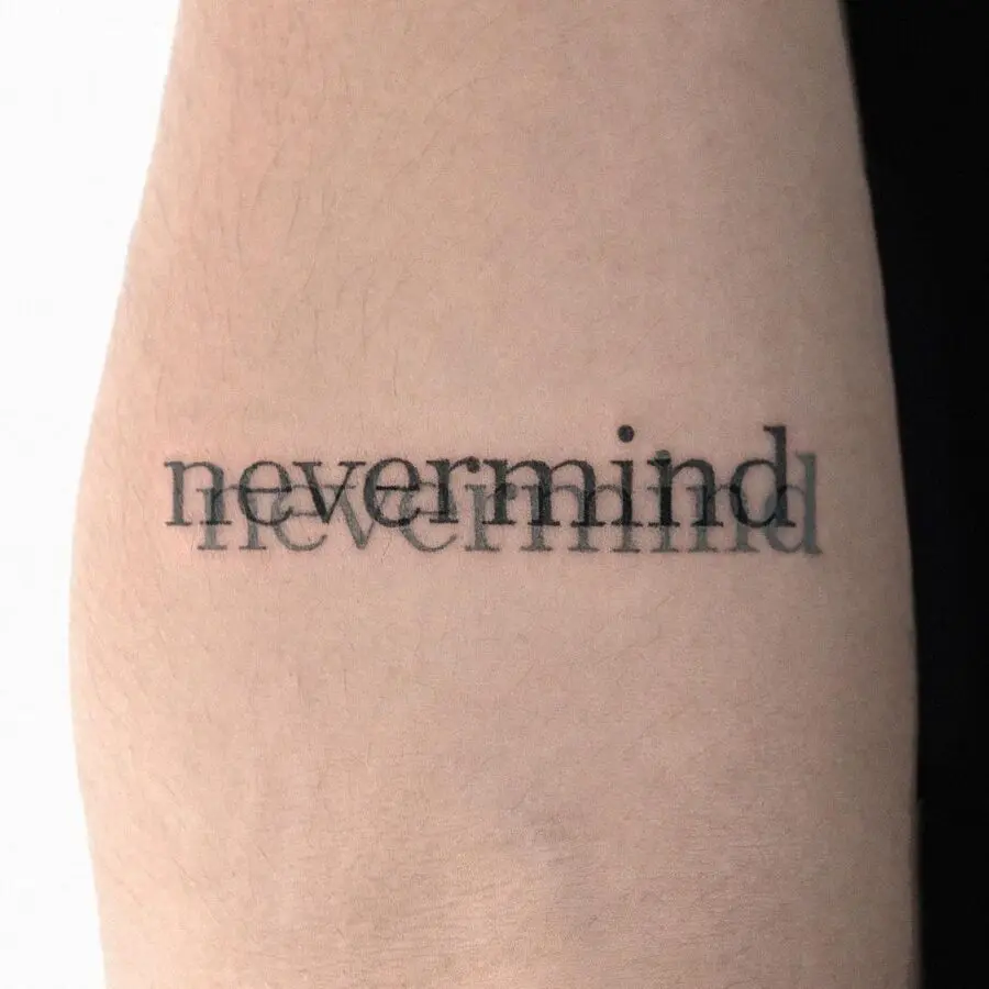 A simple yet powerful message in ink