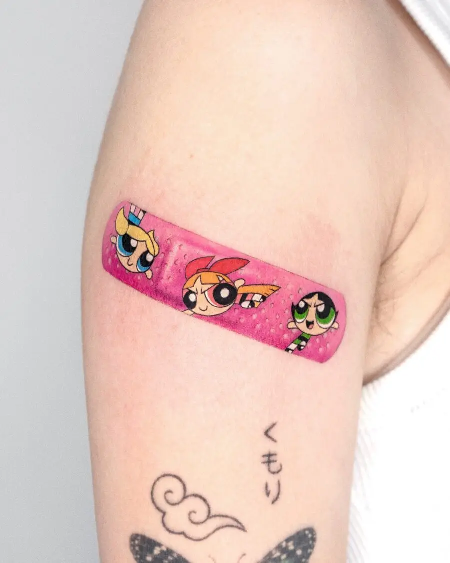 Iconic cartoon tattoos celebrating childhood favorites