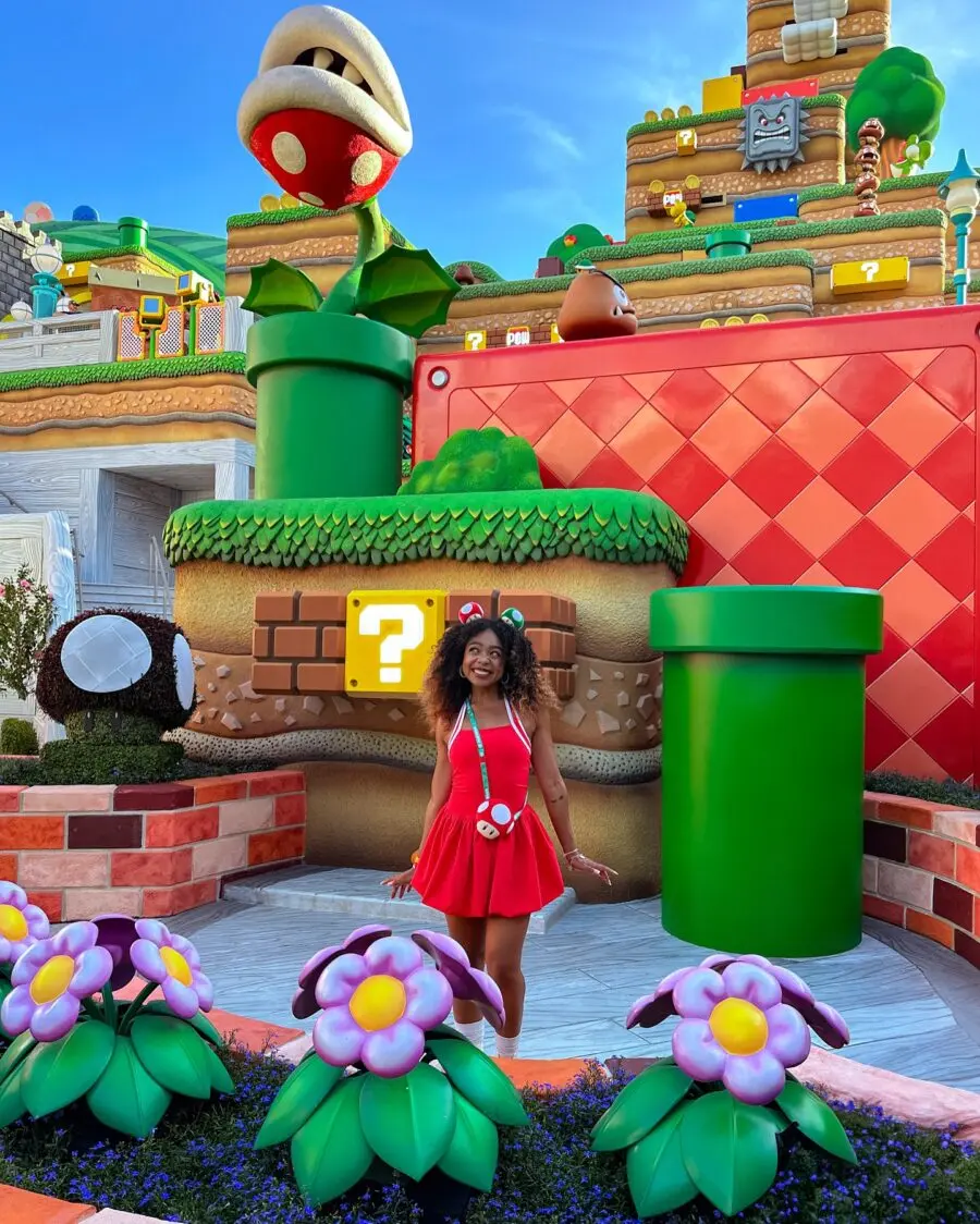 Fun and vibrant Super Mario-themed outfit inspiration