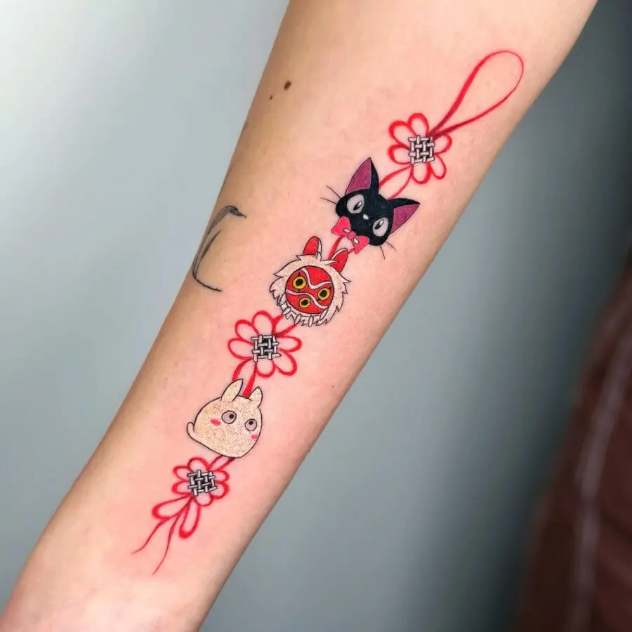 Charming Spirited Away Character Tattoo Design