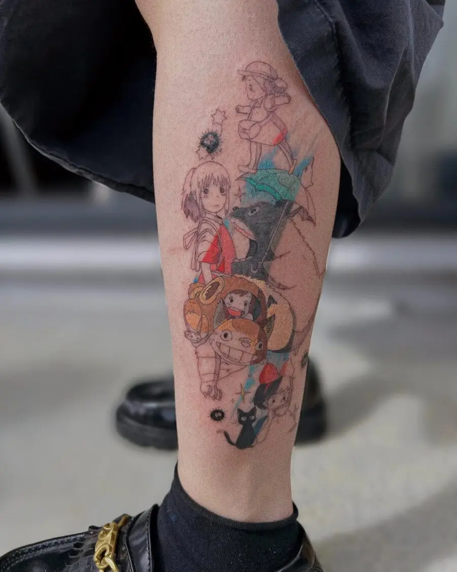 Whimsical Spirited Away Tattoo Collection