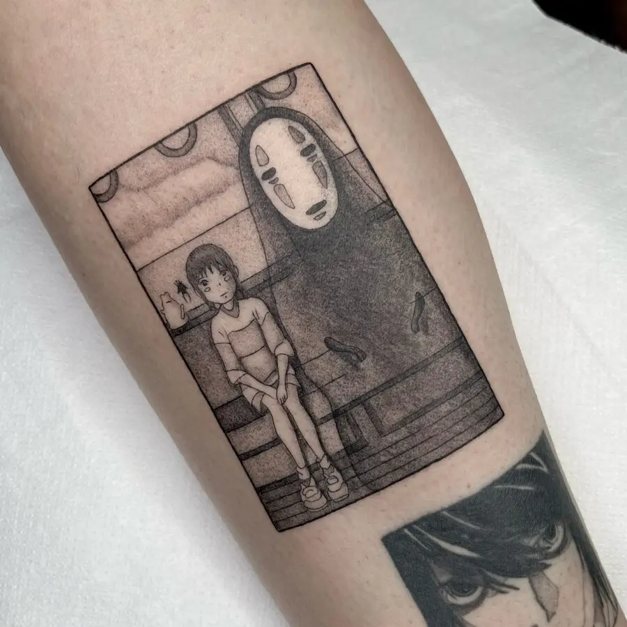 Chihiro and No-Face Tattoo Design