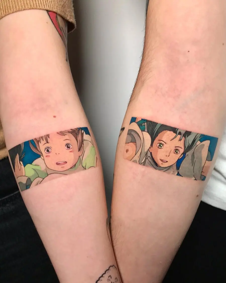 Captivating Spirited Away Character Tattoos