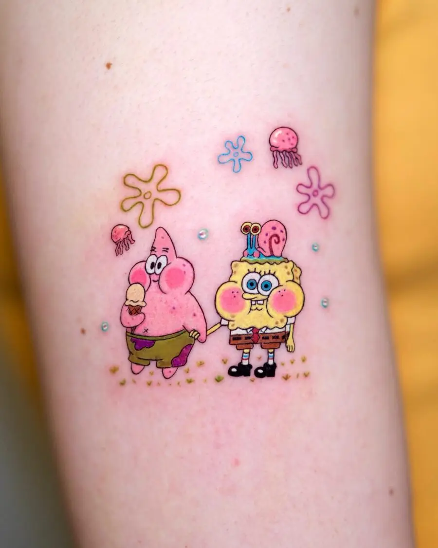 SpongeBob and Patrick's Fun Tattoo Adventure
