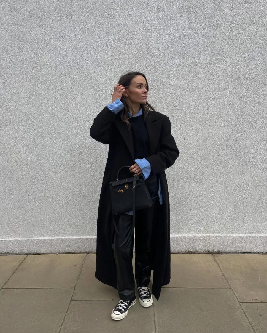 Chic street style with Converse and layers