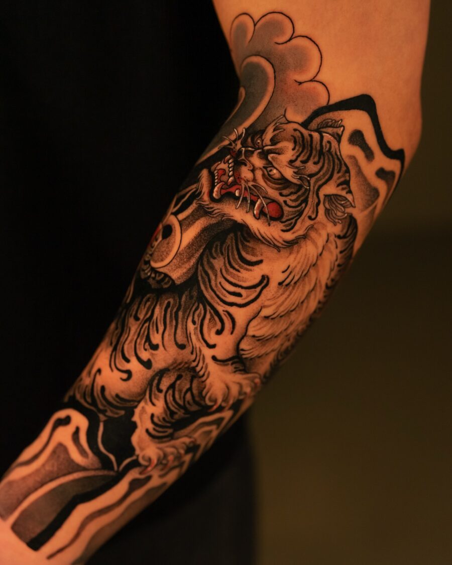 Bold tiger design brings fierce vibes